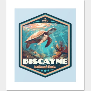 Biscayne National Park Vintage WPA Style National Parks Art Posters and Art